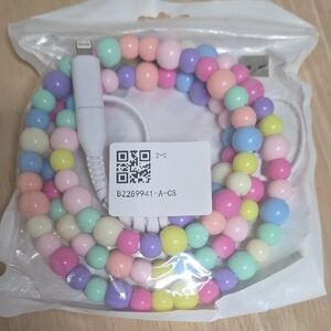 Colorful Beaded Charging Cable